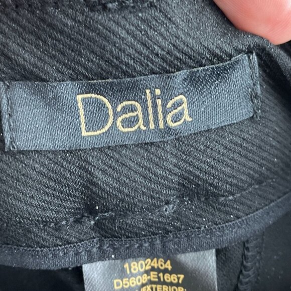 Dalia Womens Black Slim Fit Pants With Built-In Tummy Control Panel M NWT 3595 - Picture 4 of 11